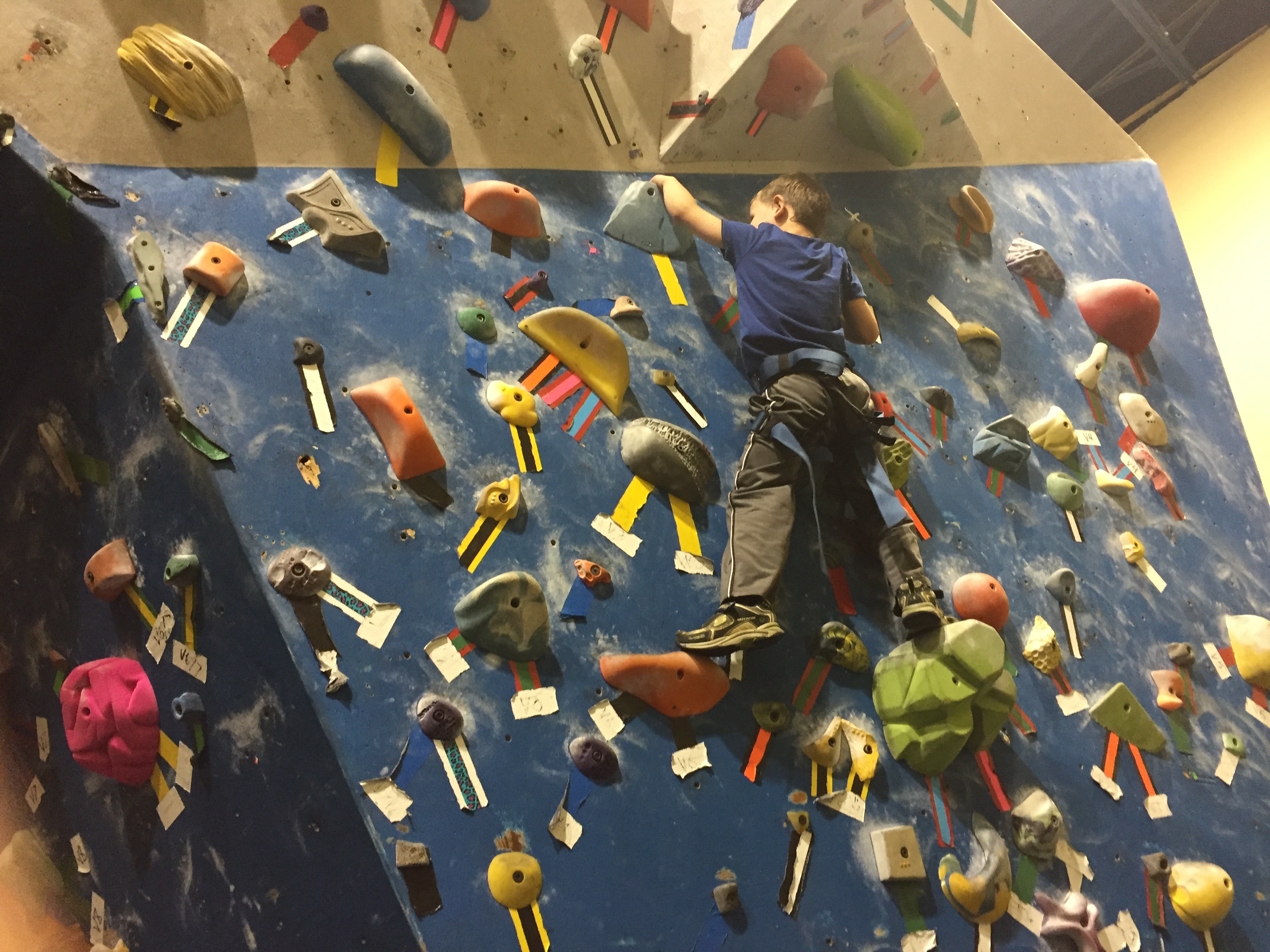 Boy Rock Climbing and Project Climbing in Abbotsford with #ExploreBCbyBus