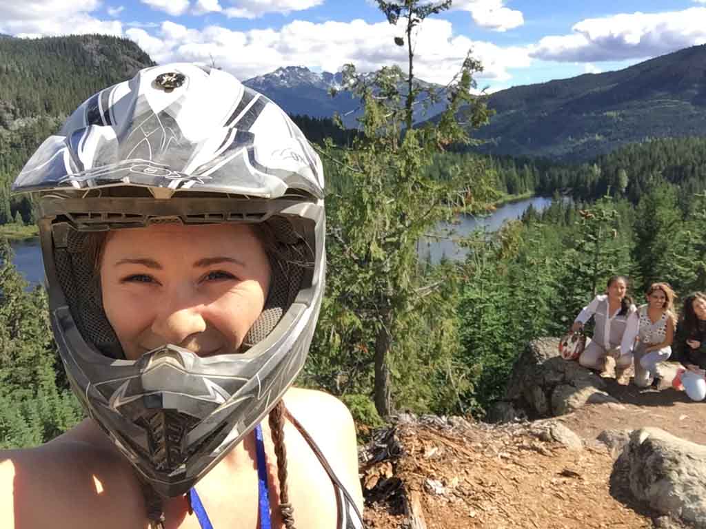 view from the top of a mountain during Whistler ATV Tours