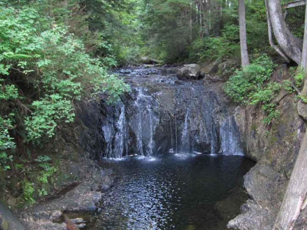 waterfall in Rolley Lake