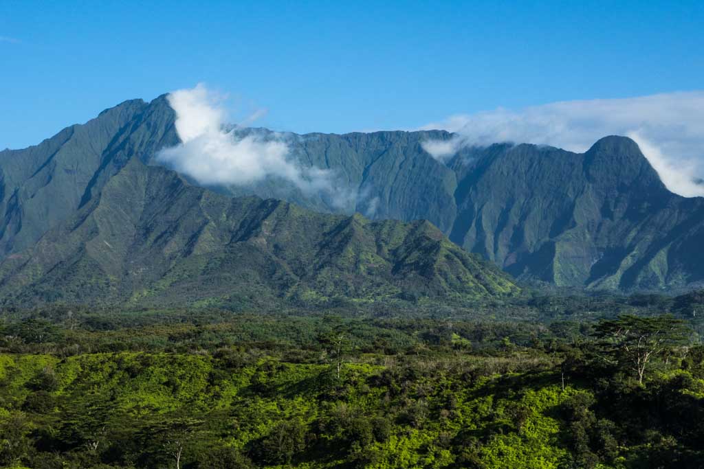 Large mountain in Kauai