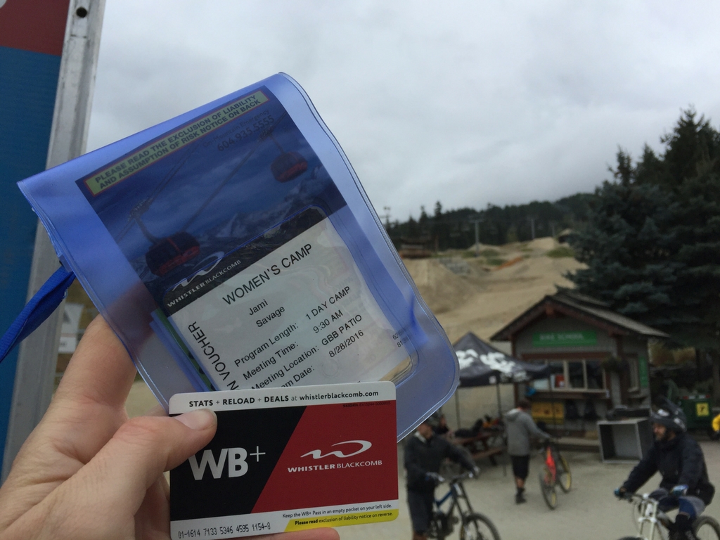 Lift ticket for womens mountain bike camp Whistler