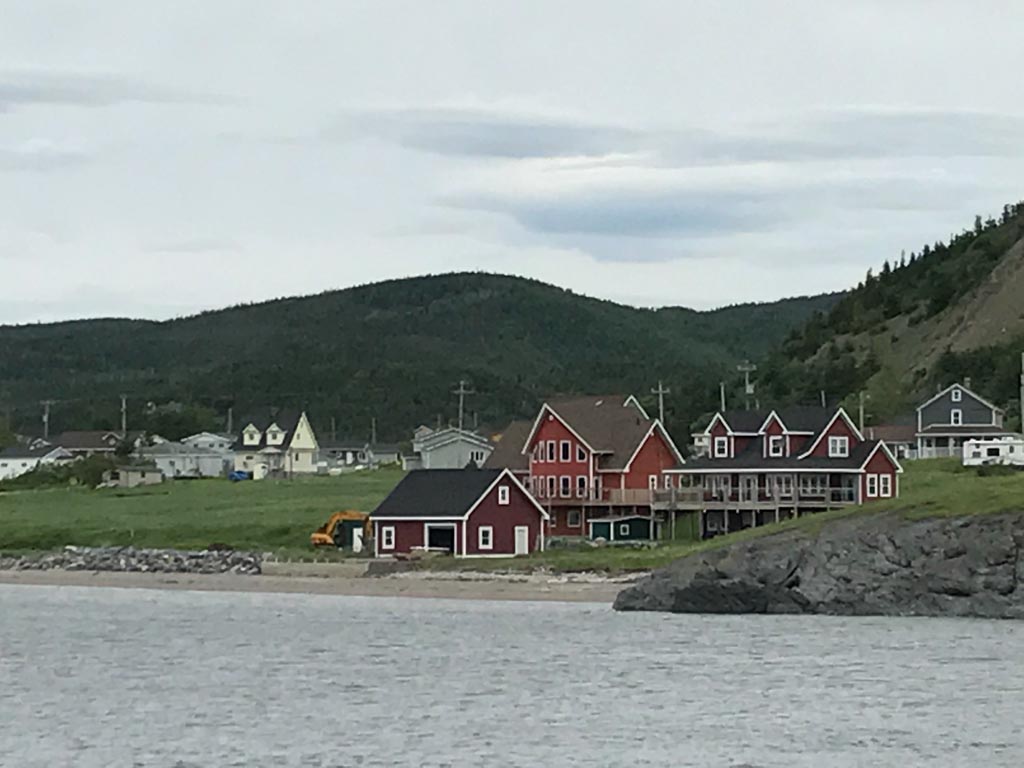 Small town in Bonne Bay seen from our Gros Morne boat tours adventure