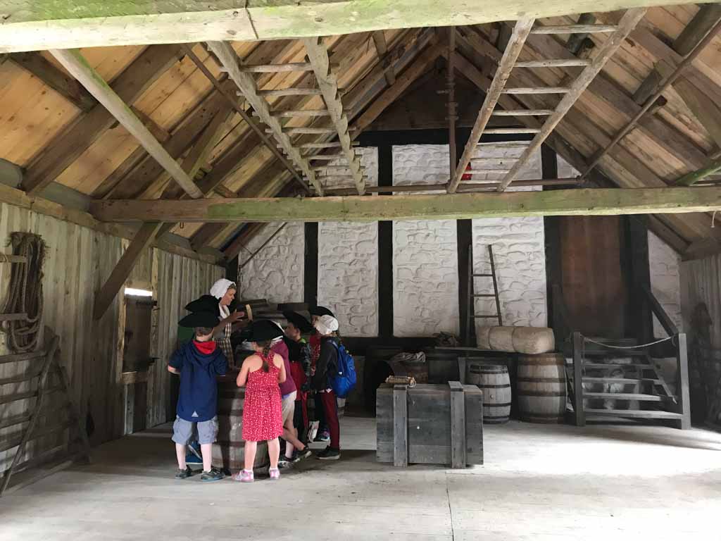 kids tour at fortress of louisbourg for the parks xplorers program