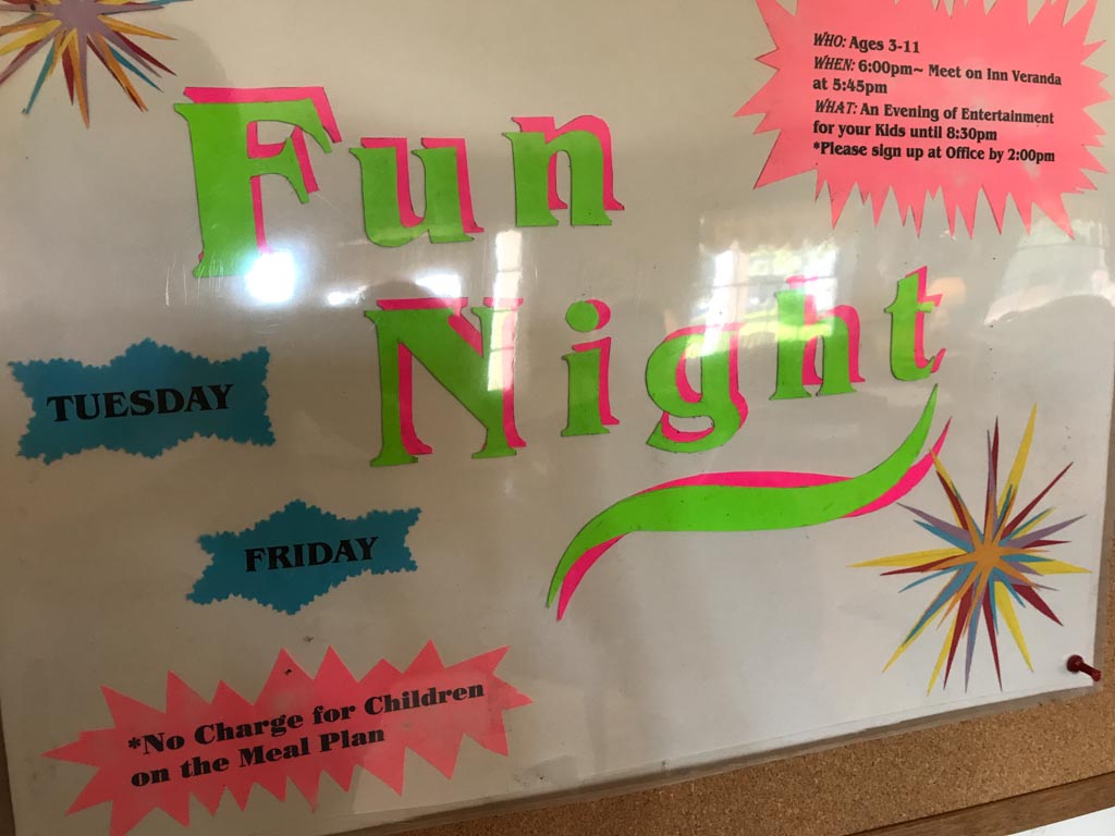 Kids fun night sign 