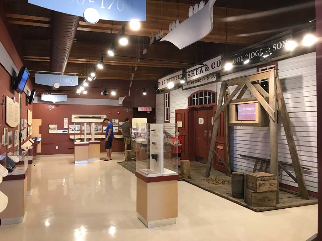 Inside the visitors centre at Signal Hill National Historic Site 