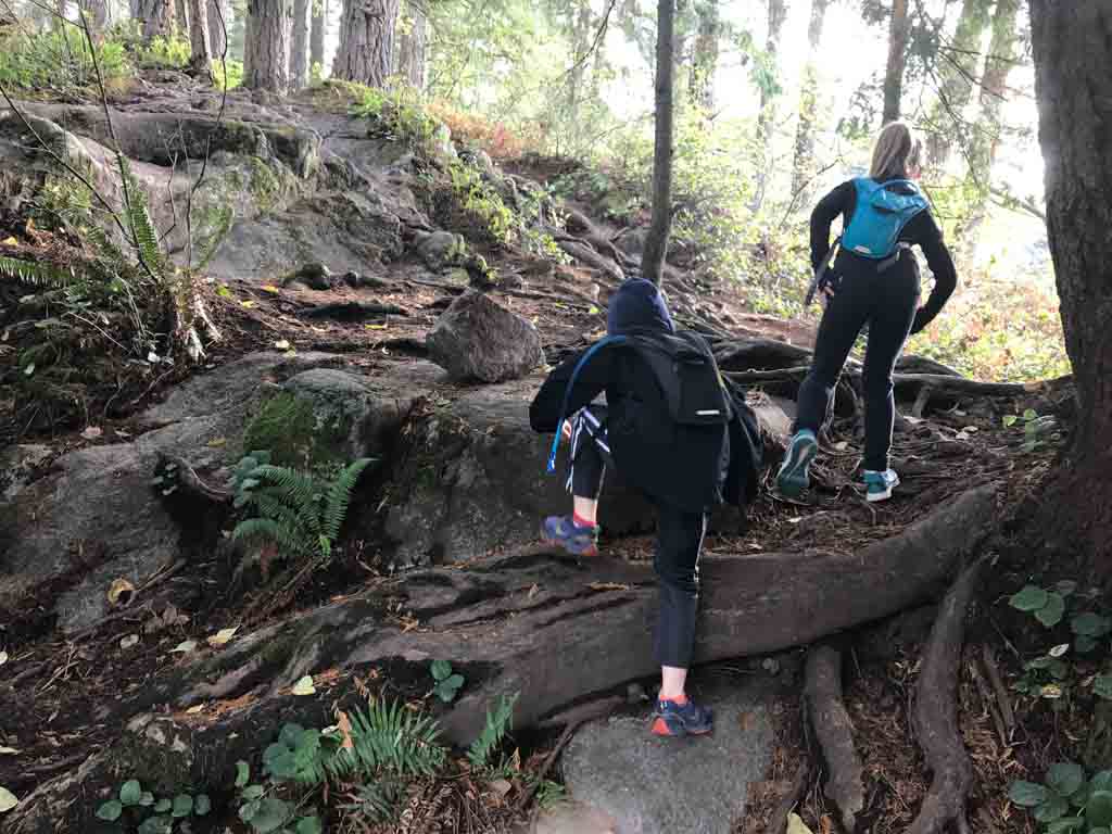 Kids hiking using our how to have a successful family hiking trip tips 