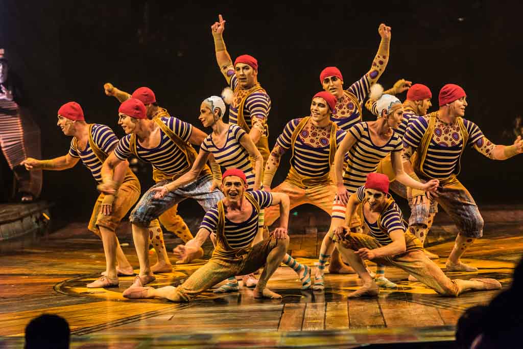 Group of performers at Cirque Du Soleil Kurios