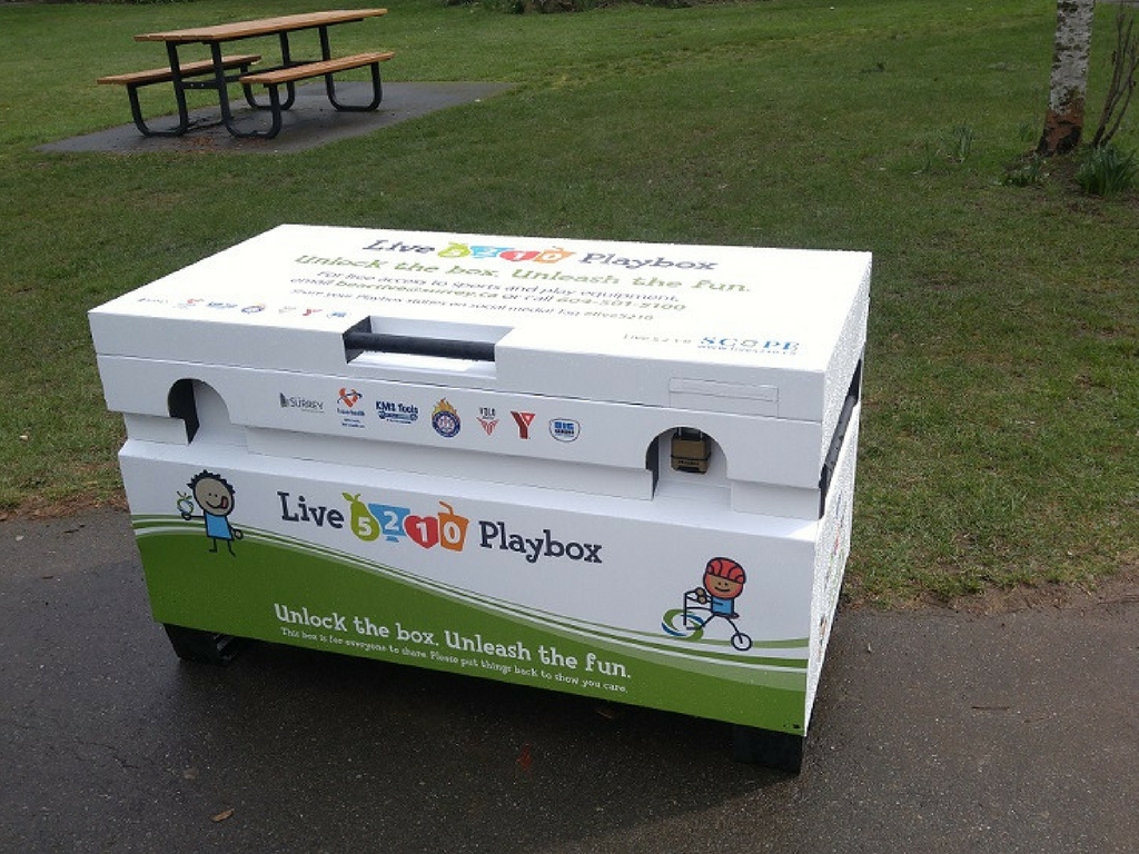 Playbox in Surrey park for Free Spring Break Activities in Vancouver 