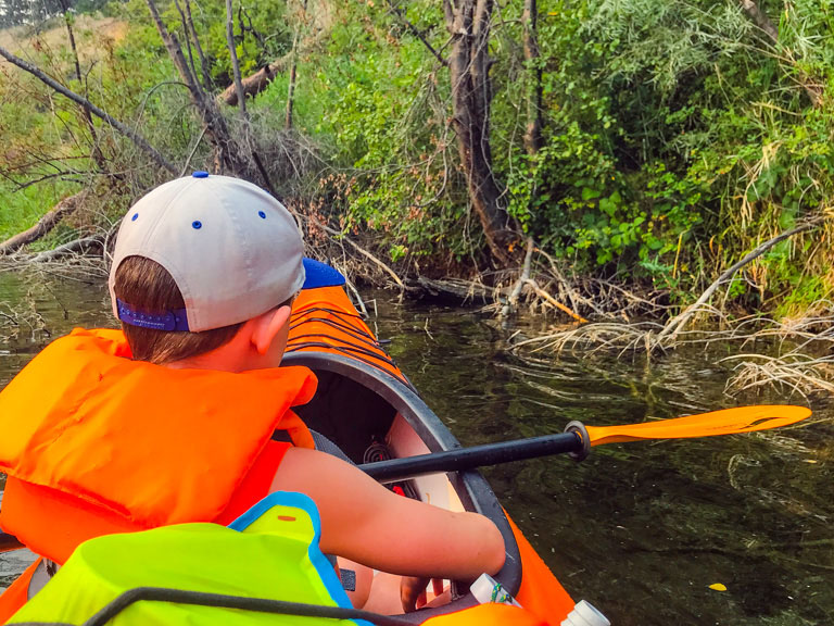 kayaker-exploring-sinkhole