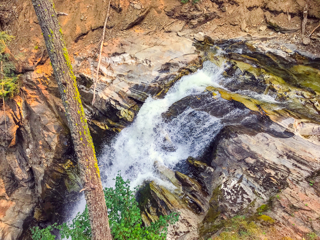 Waterfall at Treetop Flyers Zipline Kamloops