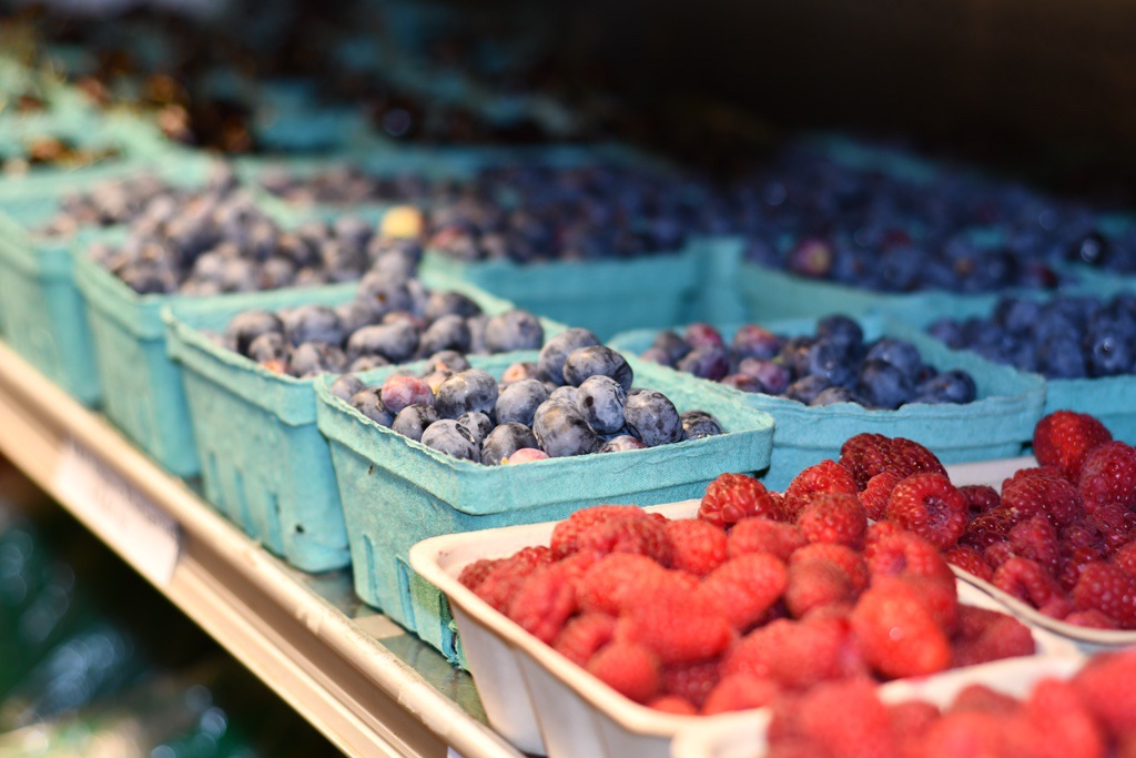 blueberries-and-raspberries-at-North-Arm-Farm